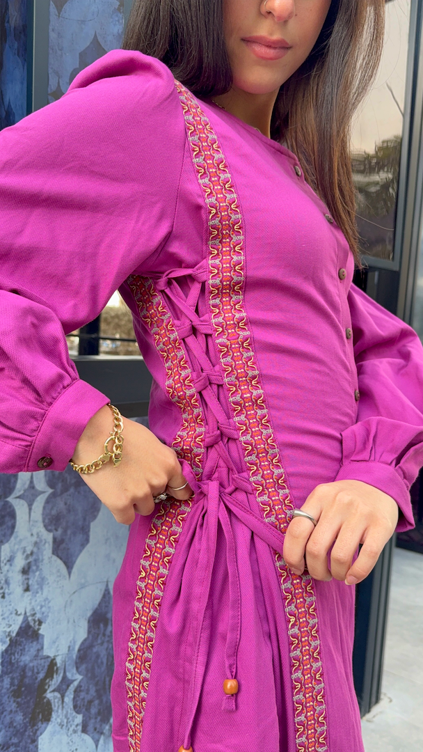 Image of Nalini Midnight Purple Dress