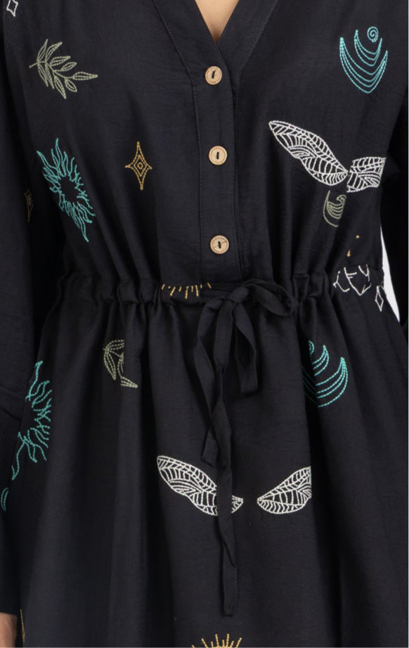 Maxi Embroidered Dress