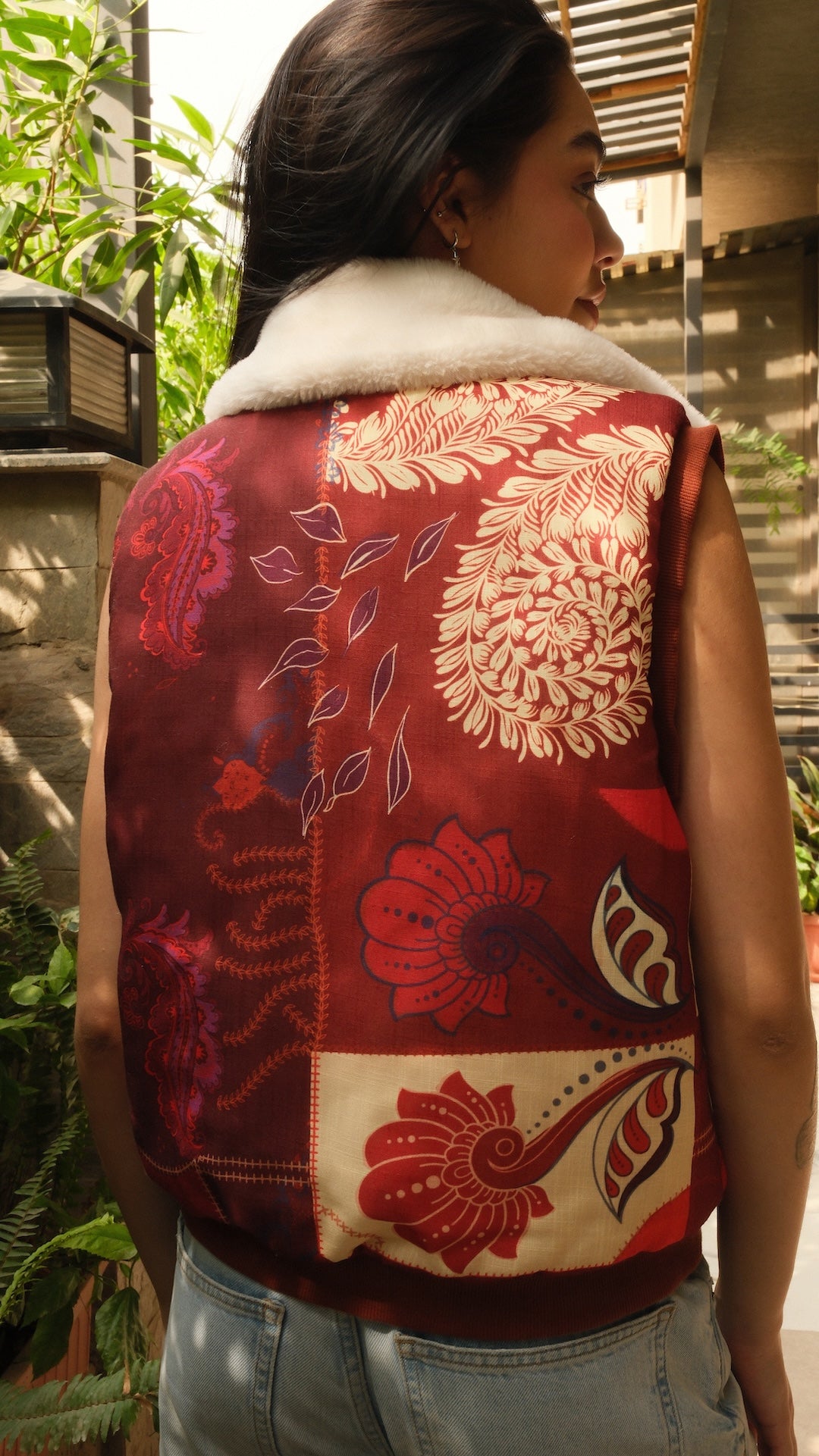 Image of Woven Tales Vest (Orange)