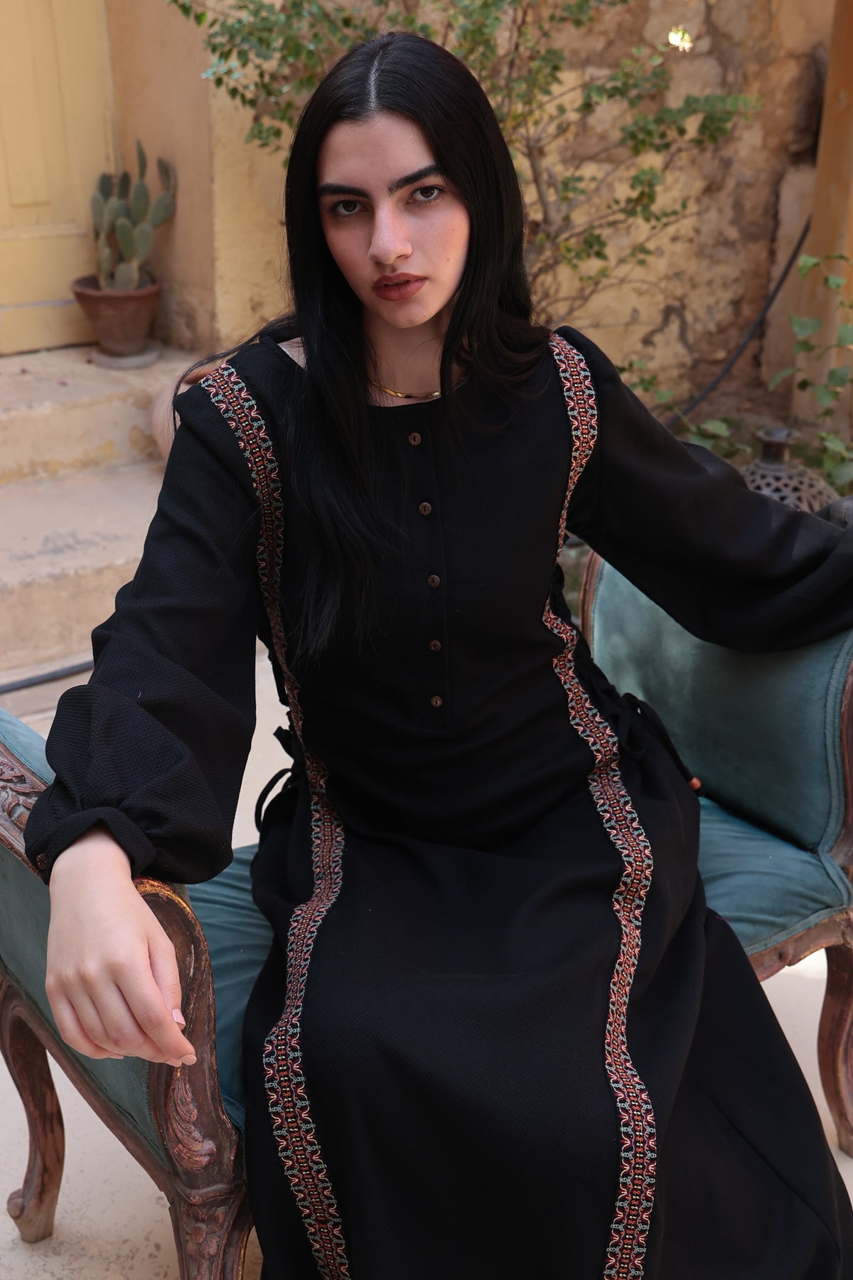 Image of Nalini Midnight Black Dress