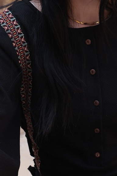 Image of Nalini Midnight Black Dress
