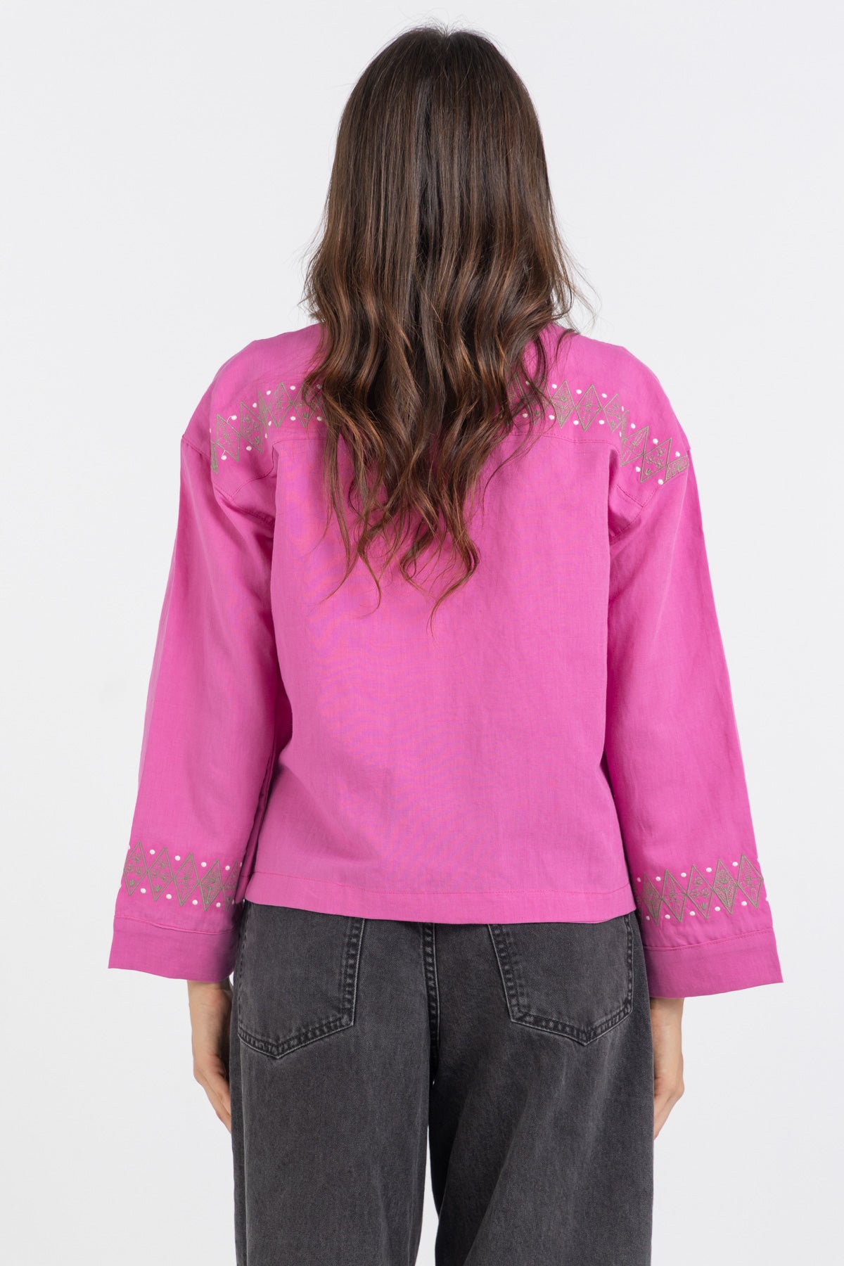 Linen Bloom Short Jacket