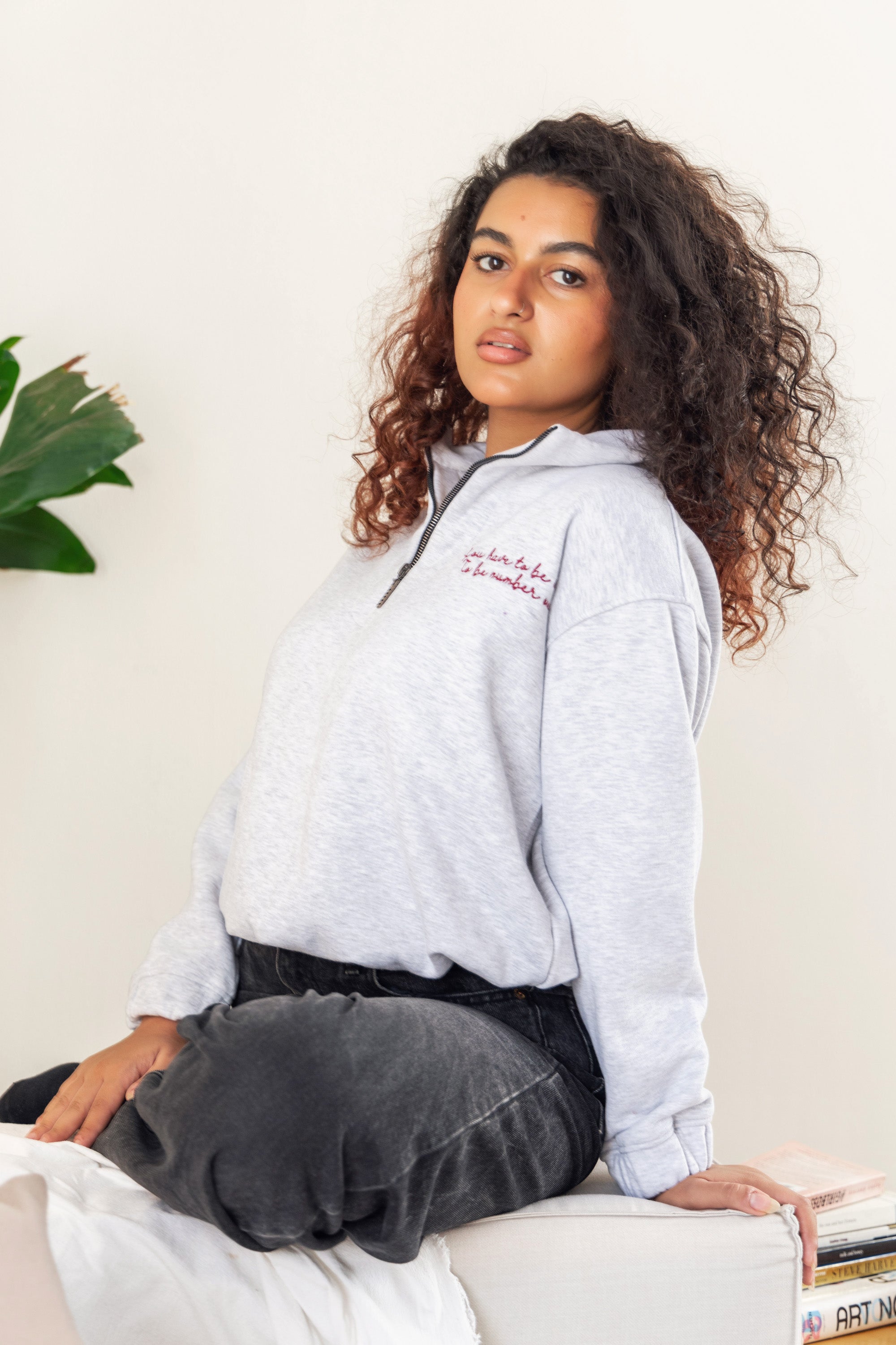 Image of Oversized Sweatshirt - grey - Callista