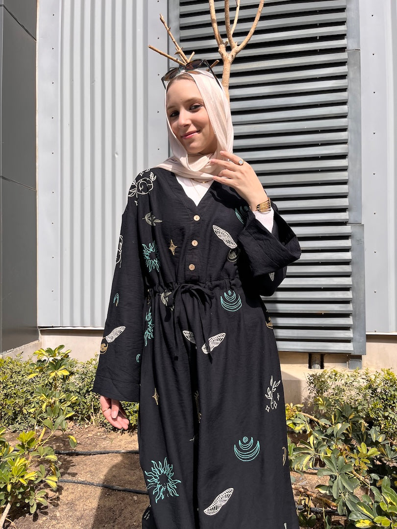 Image of Maxi Embroidered Dress