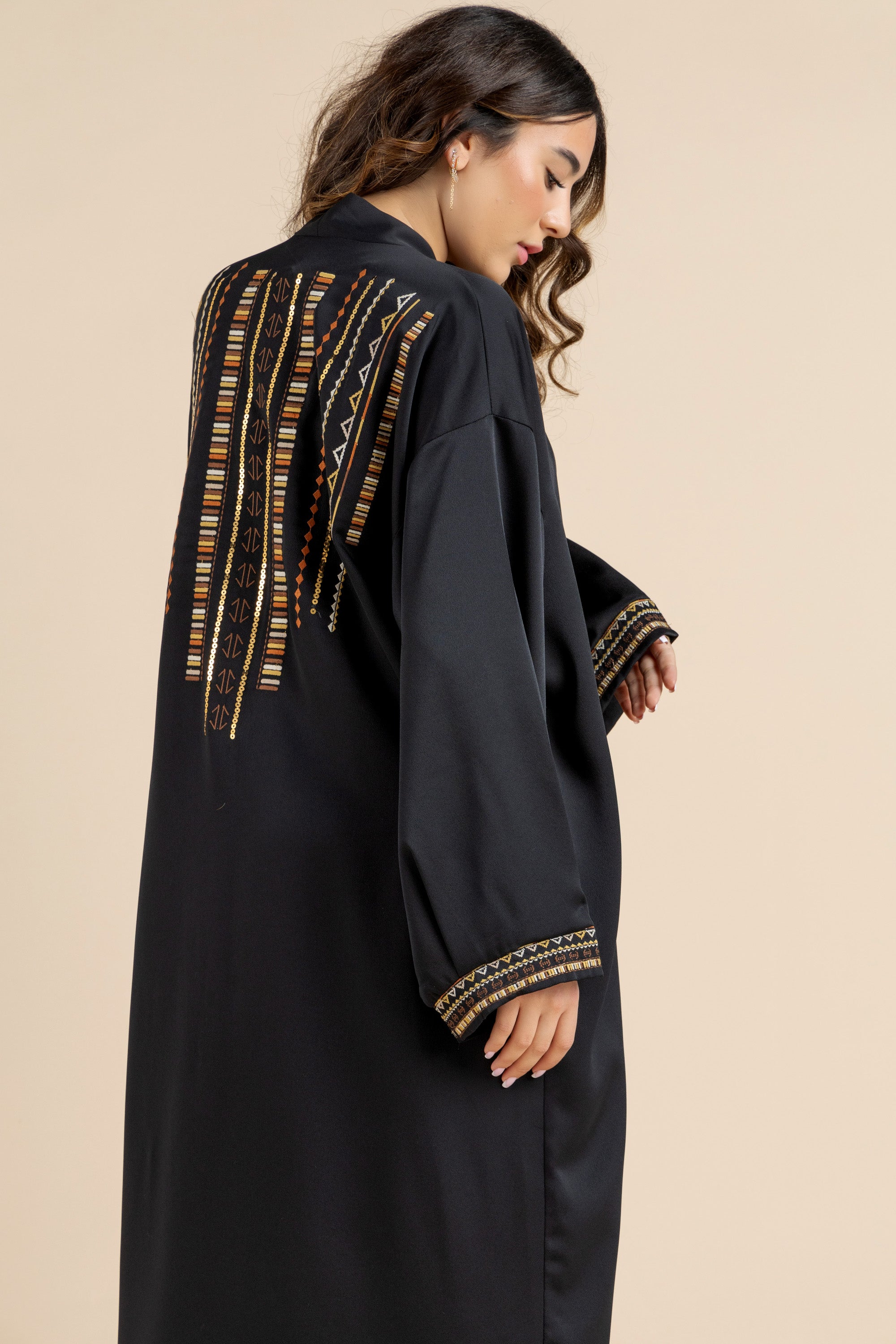 Image of Black Ethereal Crepe cardigan