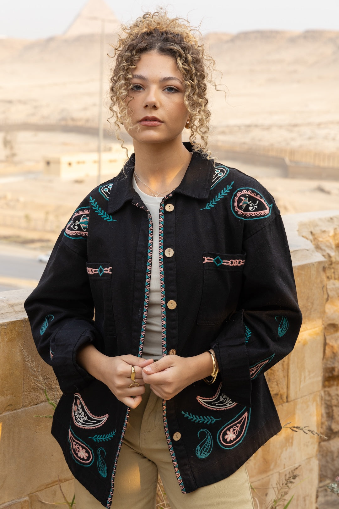 Image of Black Gabardine Jacket – Sleek, Sophisticated, and Timeless