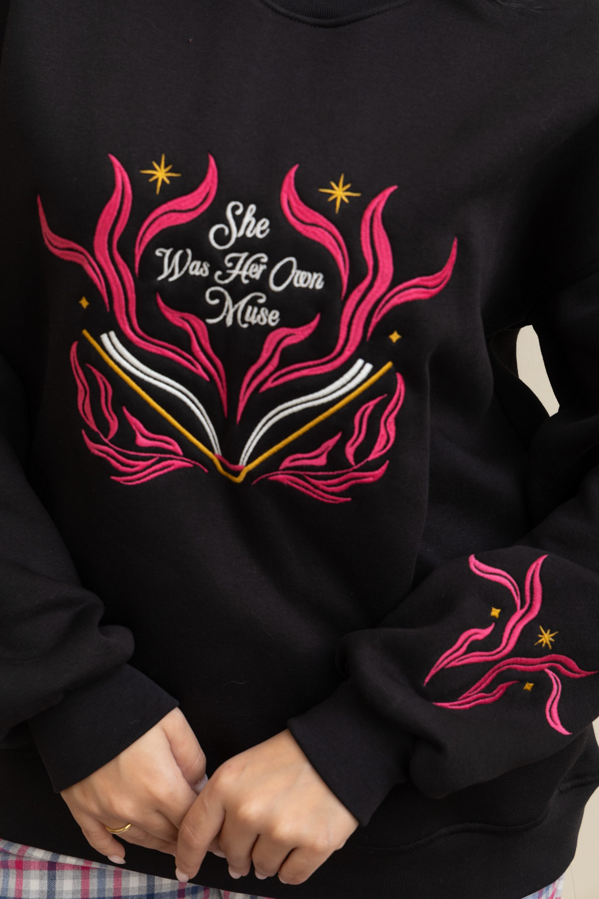 Image of Checkered Pajama - Relaxed Style for Every Night - Black