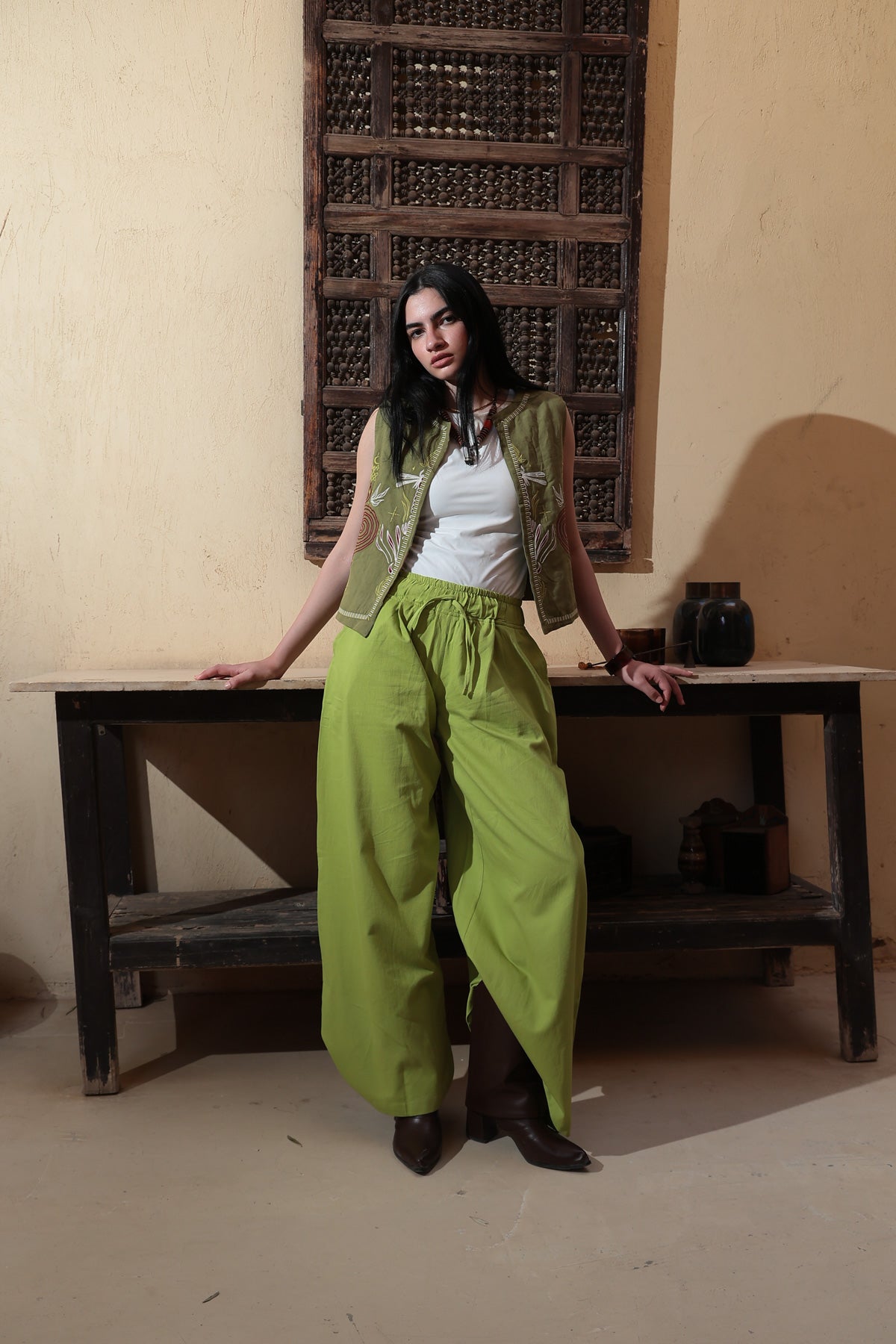Image of Emotionally Unavailable Lime-Green Pants