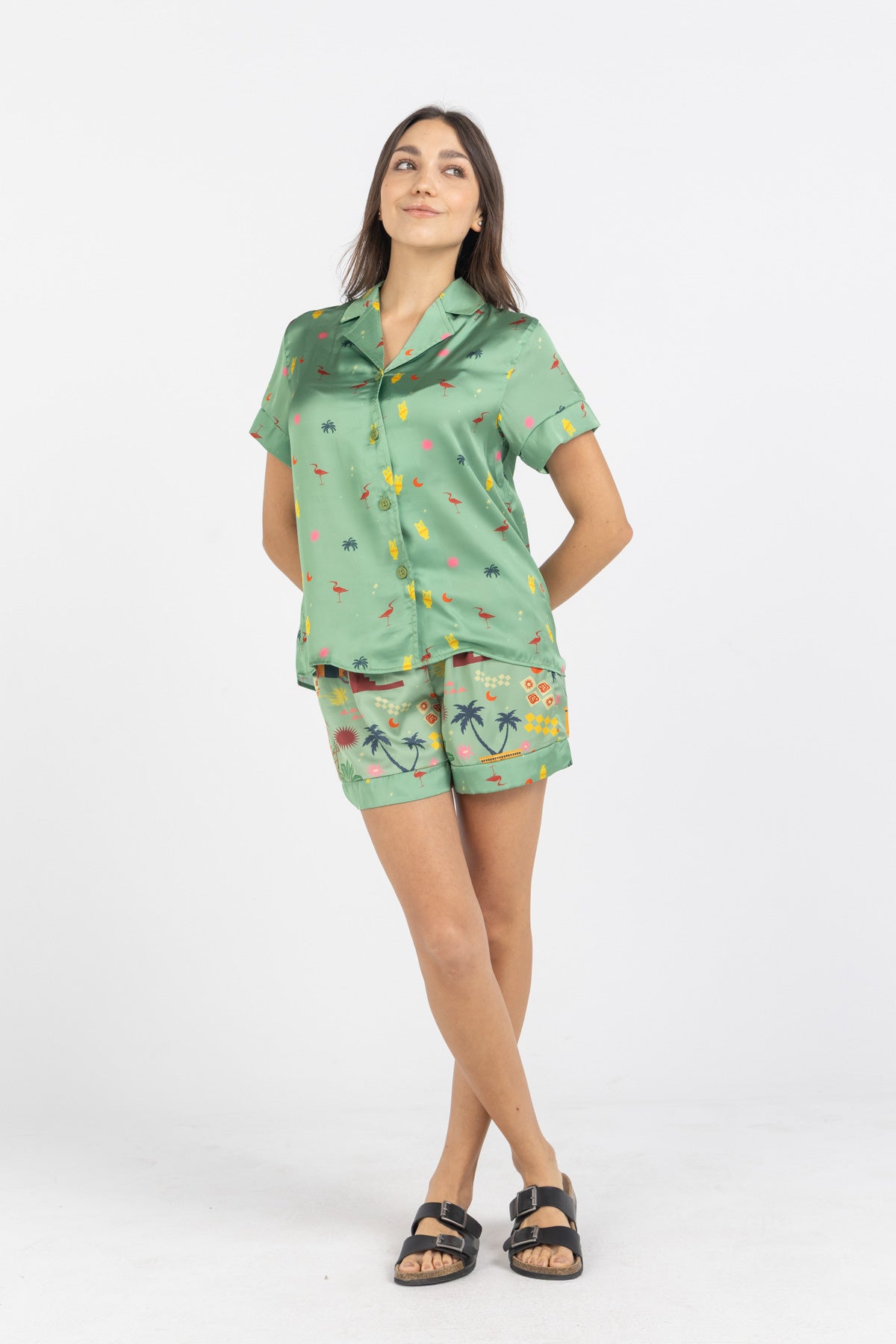 Image of Haze Petal Short Pajama Set