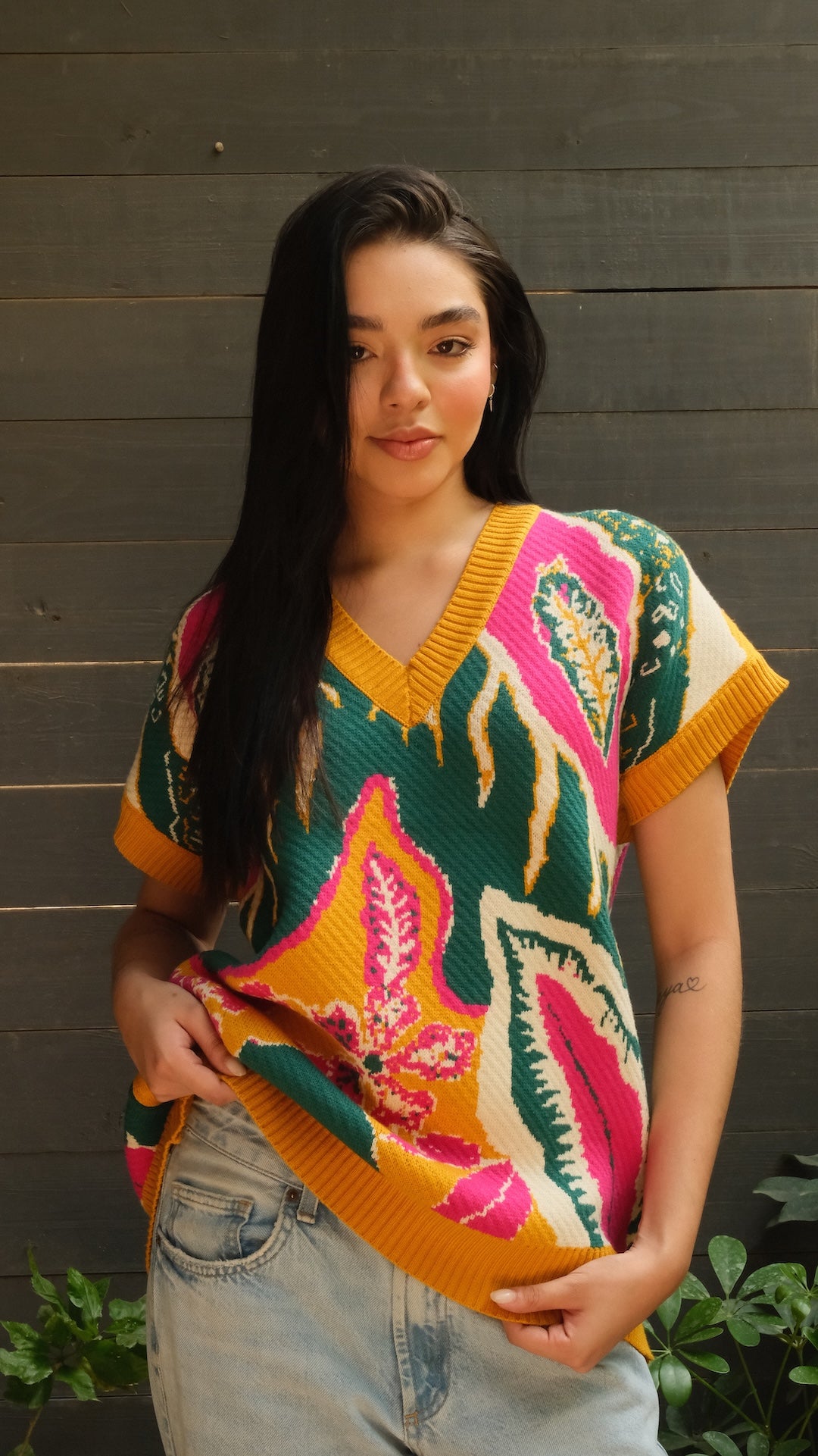 Image of Mustard Olea Vest