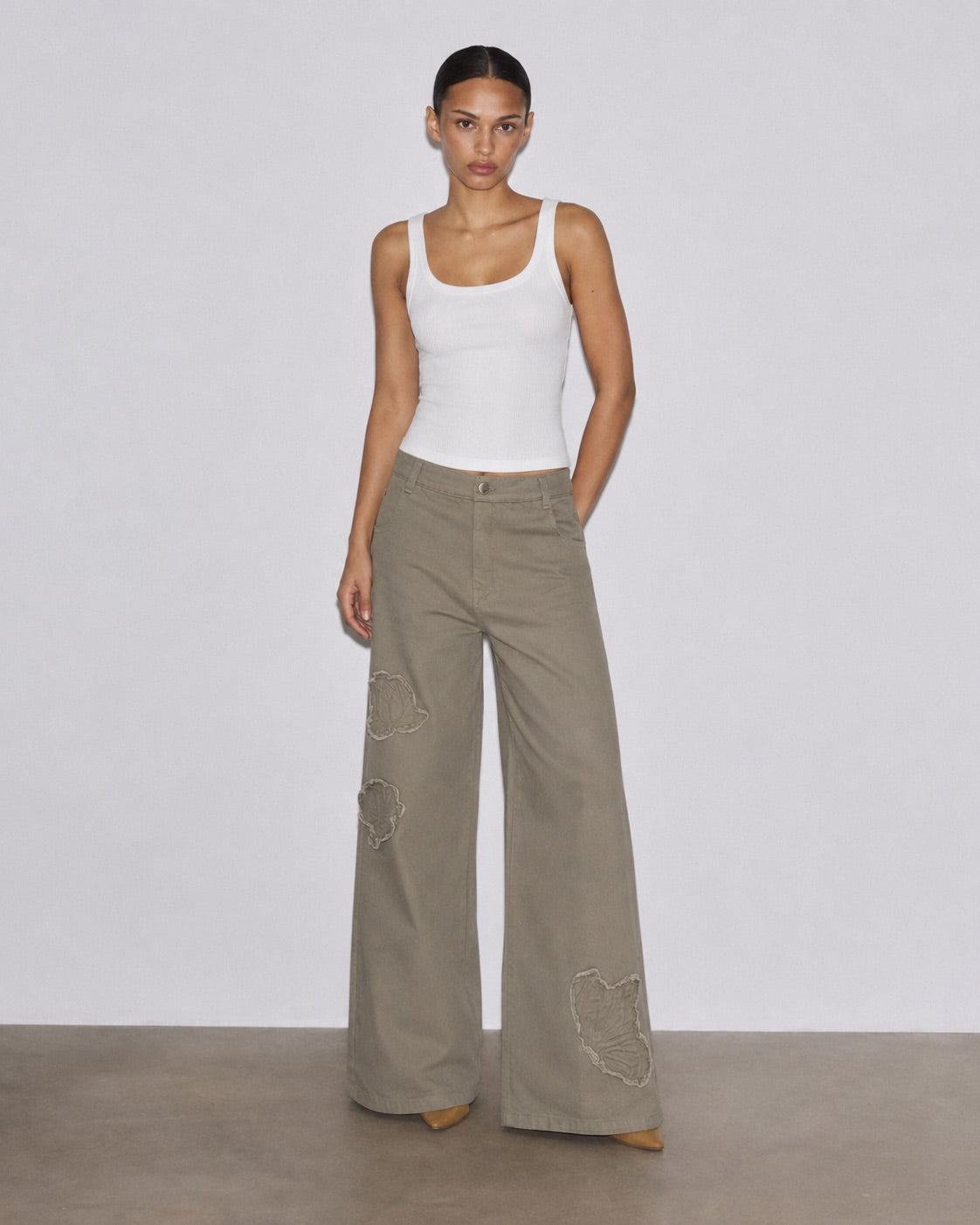 Image of Blooming Strength Olive Pants