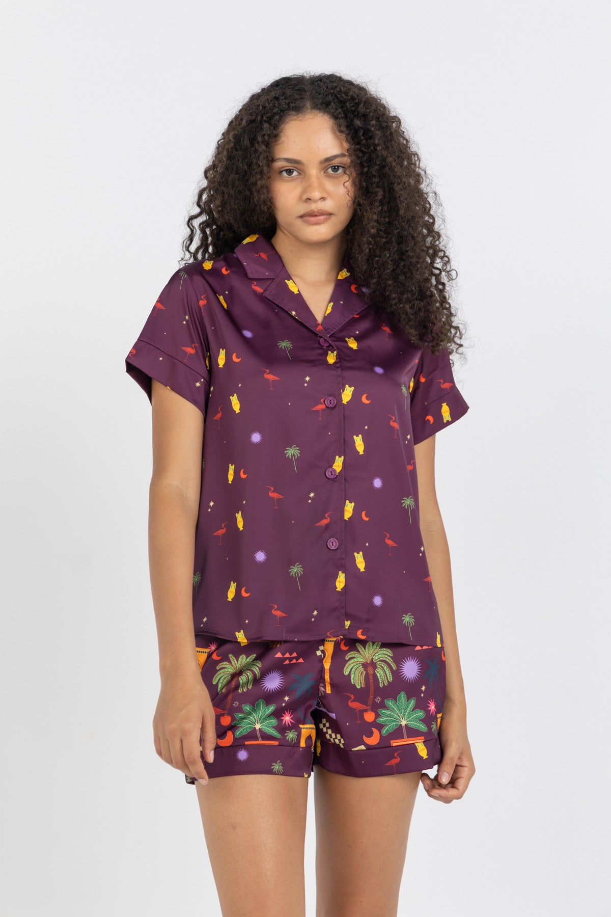 Haze Petal Short Pajama Set