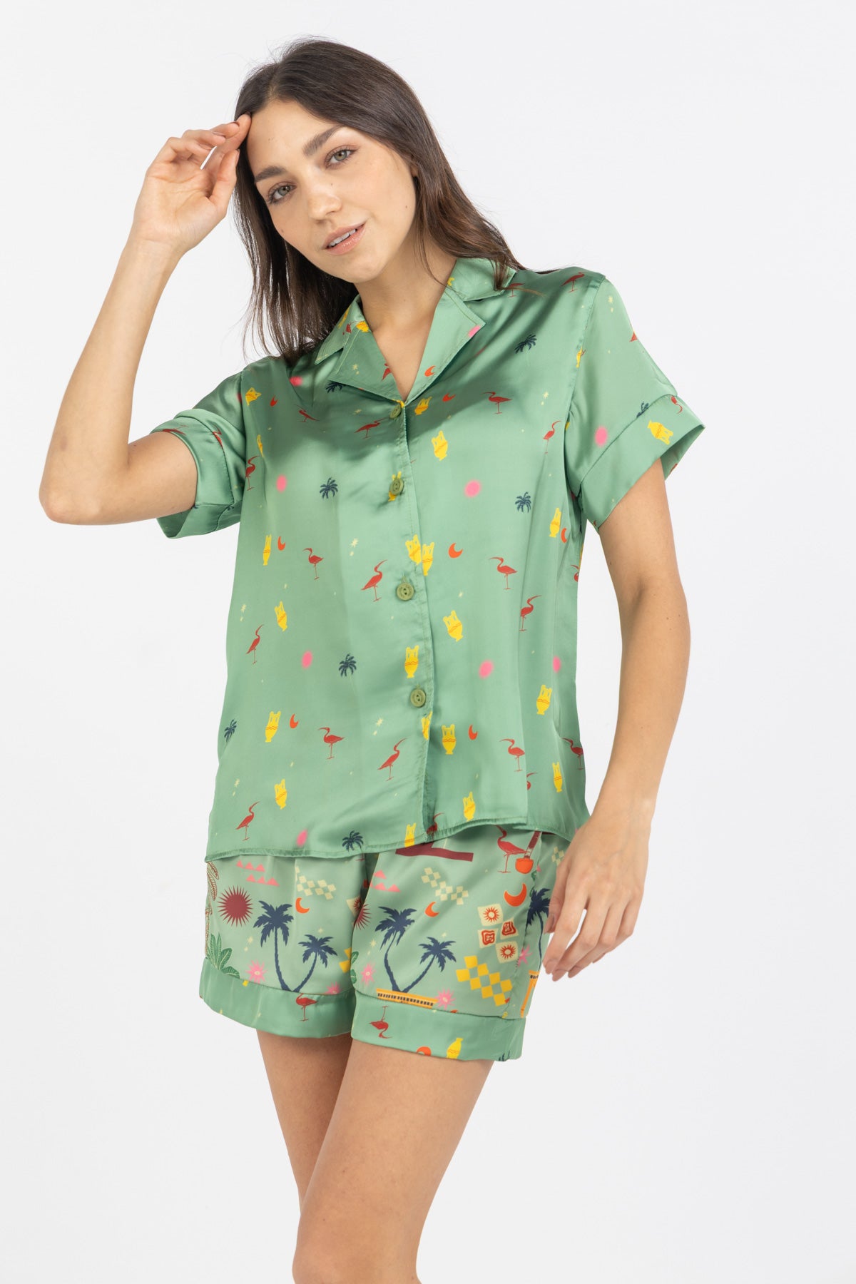 Haze Petal Short Pajama Set
