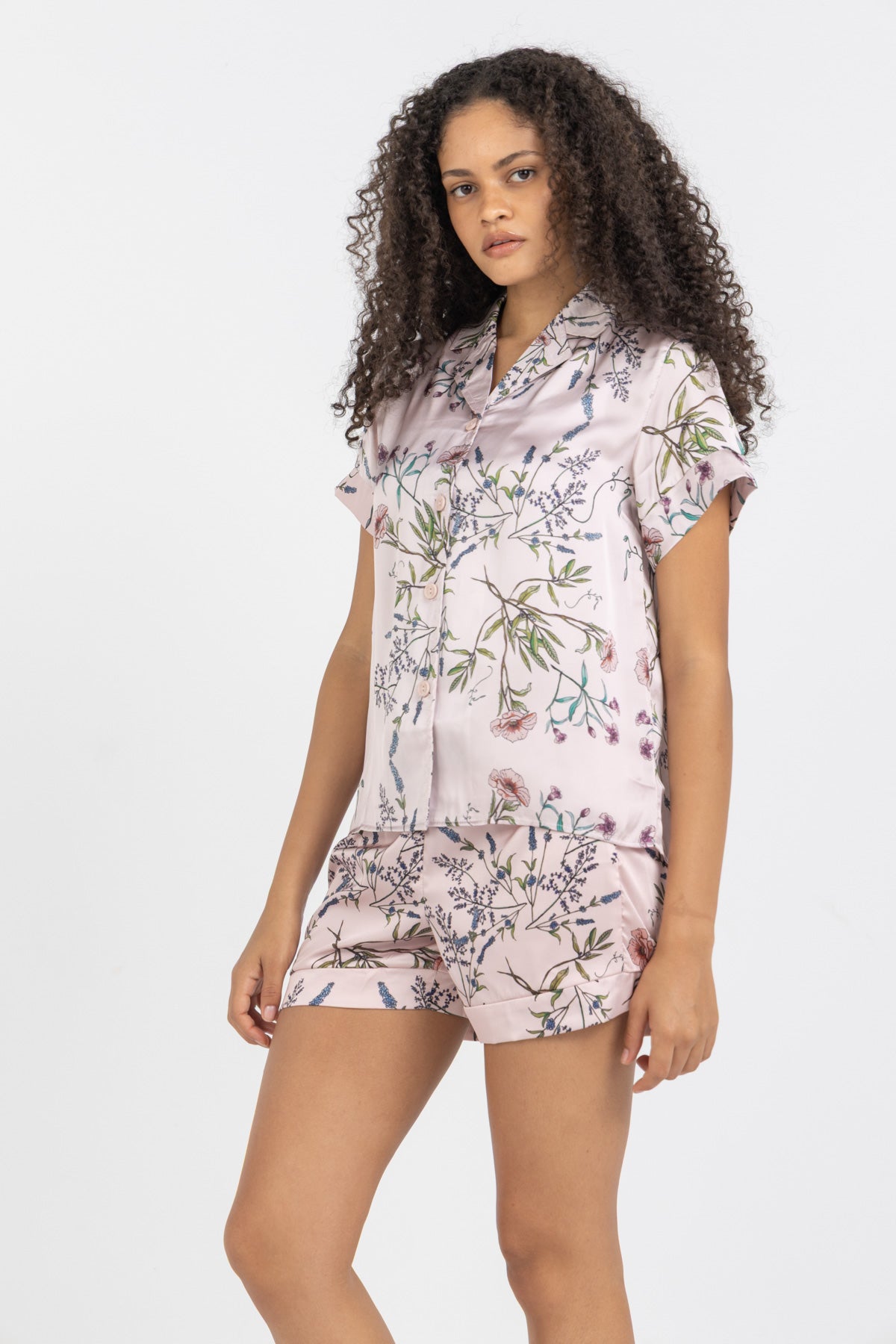 Haze Petal Short Pajama Set