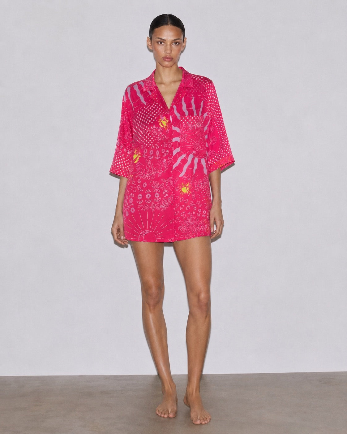Image of Hot Pink Main Character Night Shirt