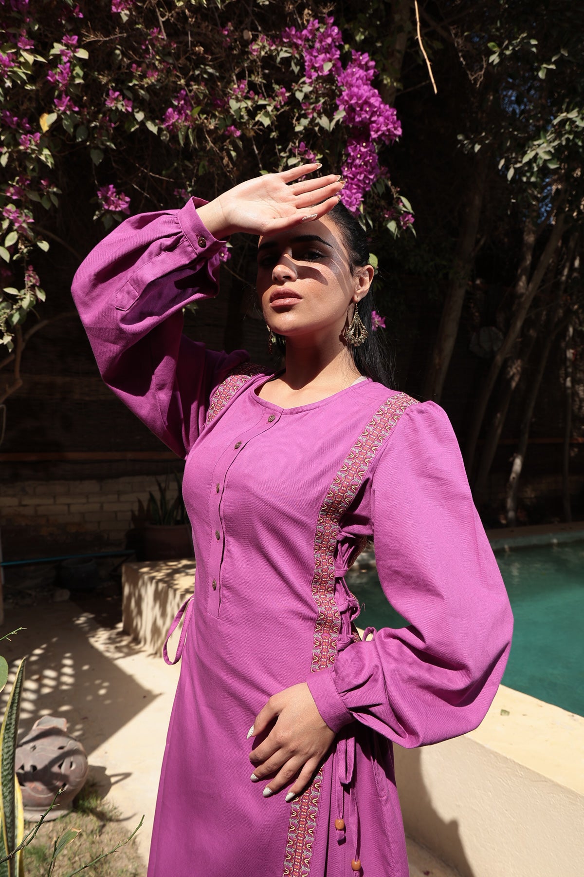 Image of Nalini Midnight Purple Dress