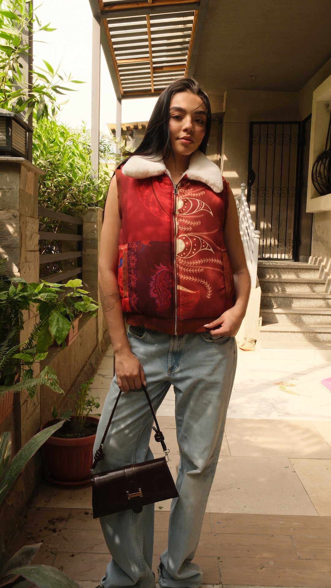 Image of Woven Tales Vest (Orange)