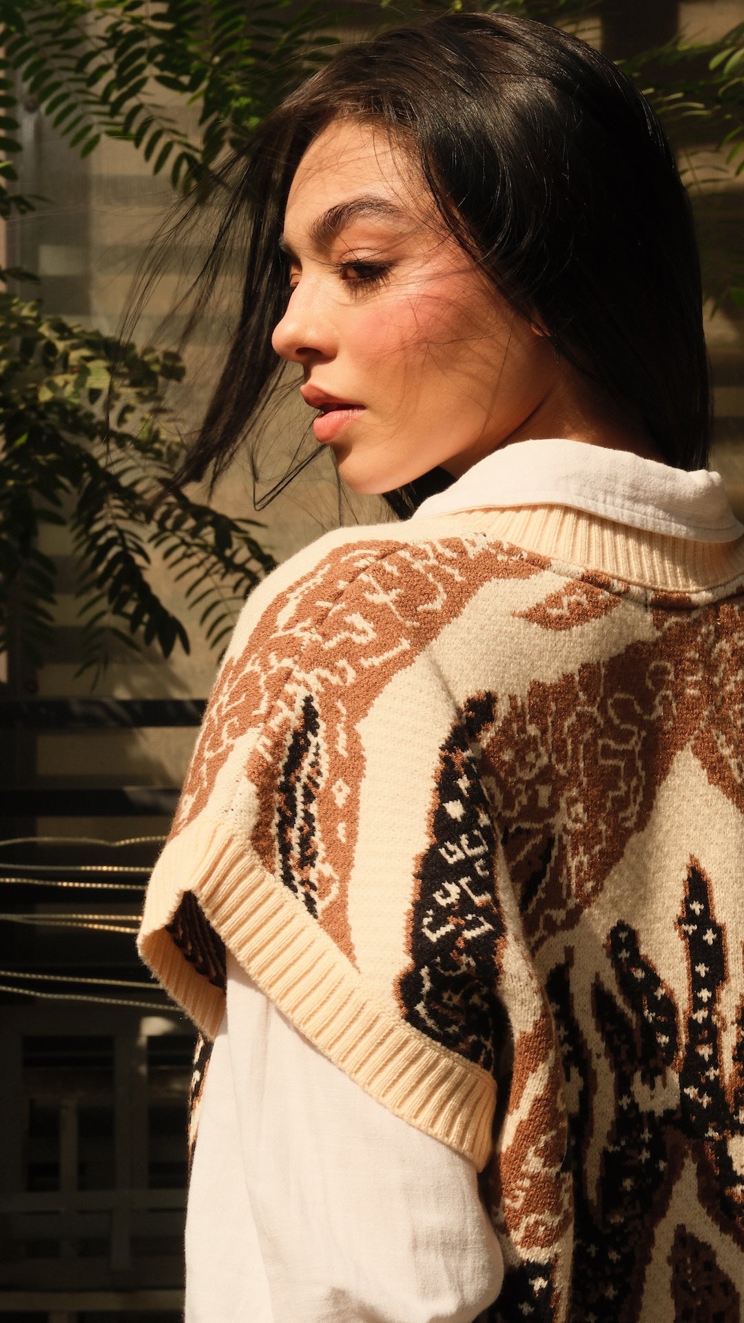 Image of Brown Olea Vest