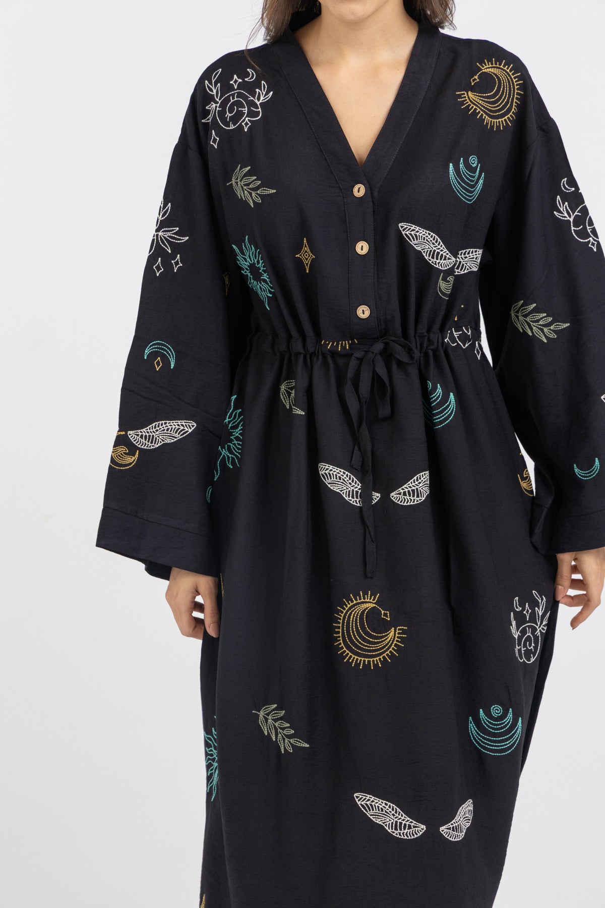 Image of Maxi Embroidered Dress