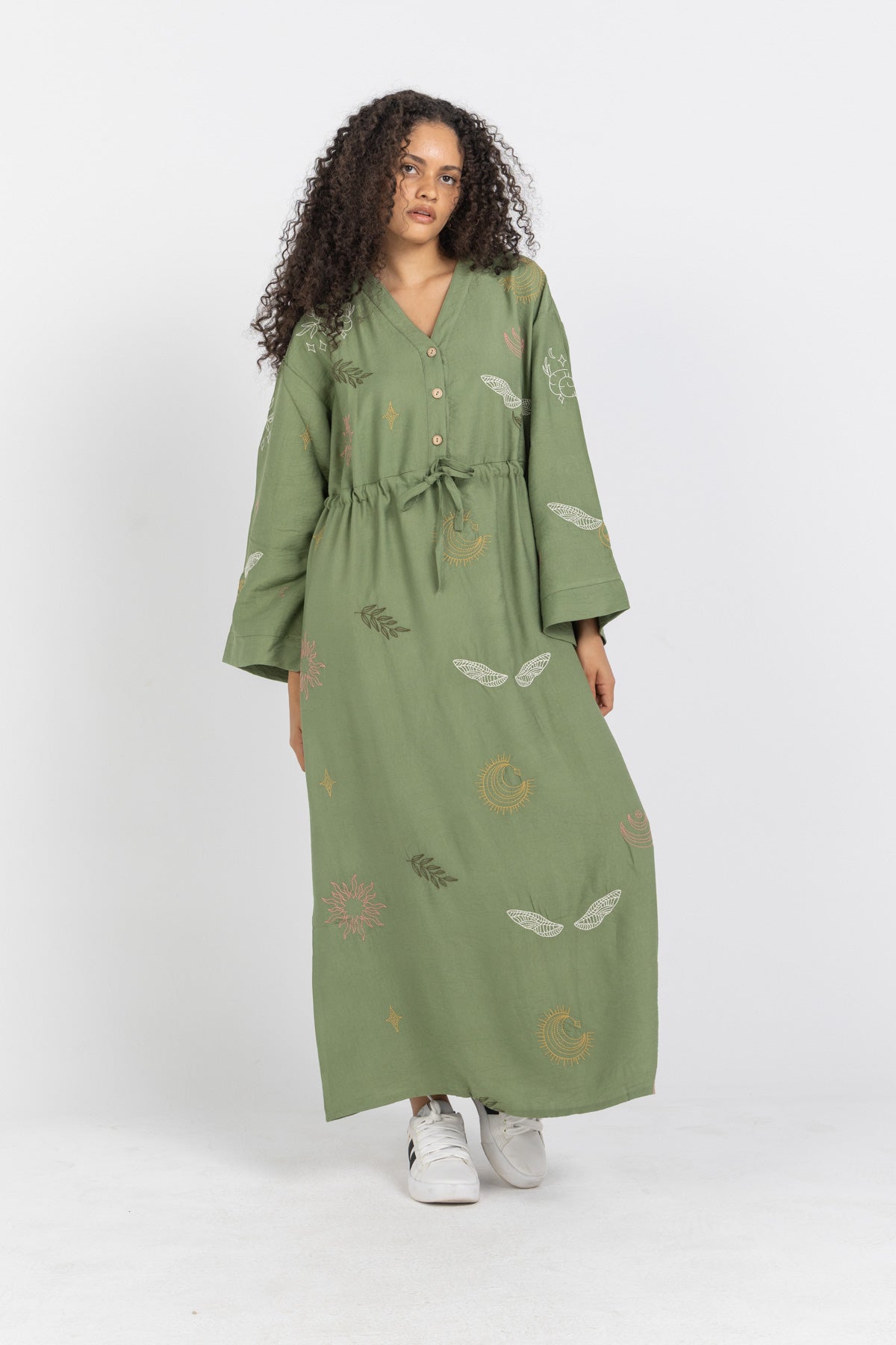 Image of Maxi Embroidered Dress