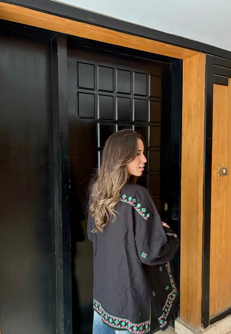 Image of Linen Bloom Long Jacket