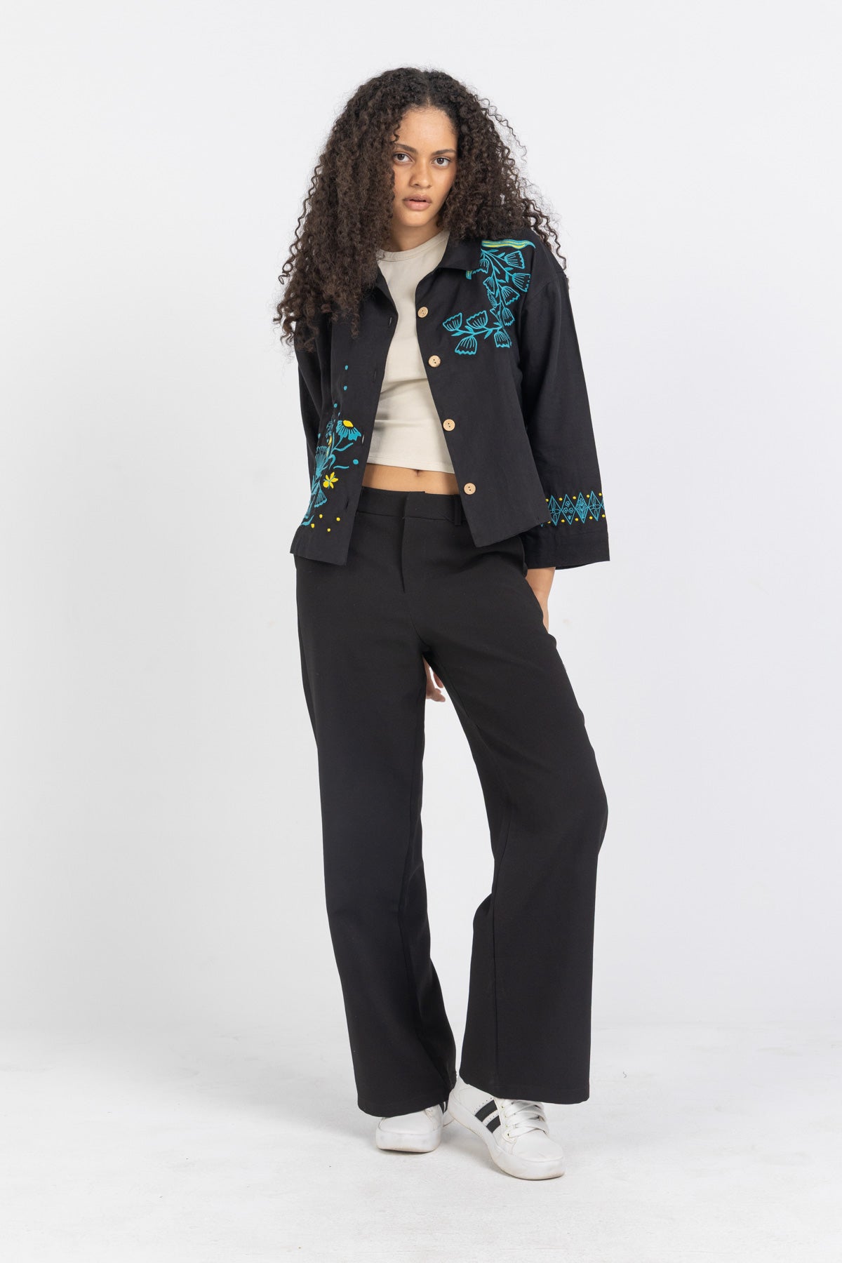 Linen Bloom Short Jacket