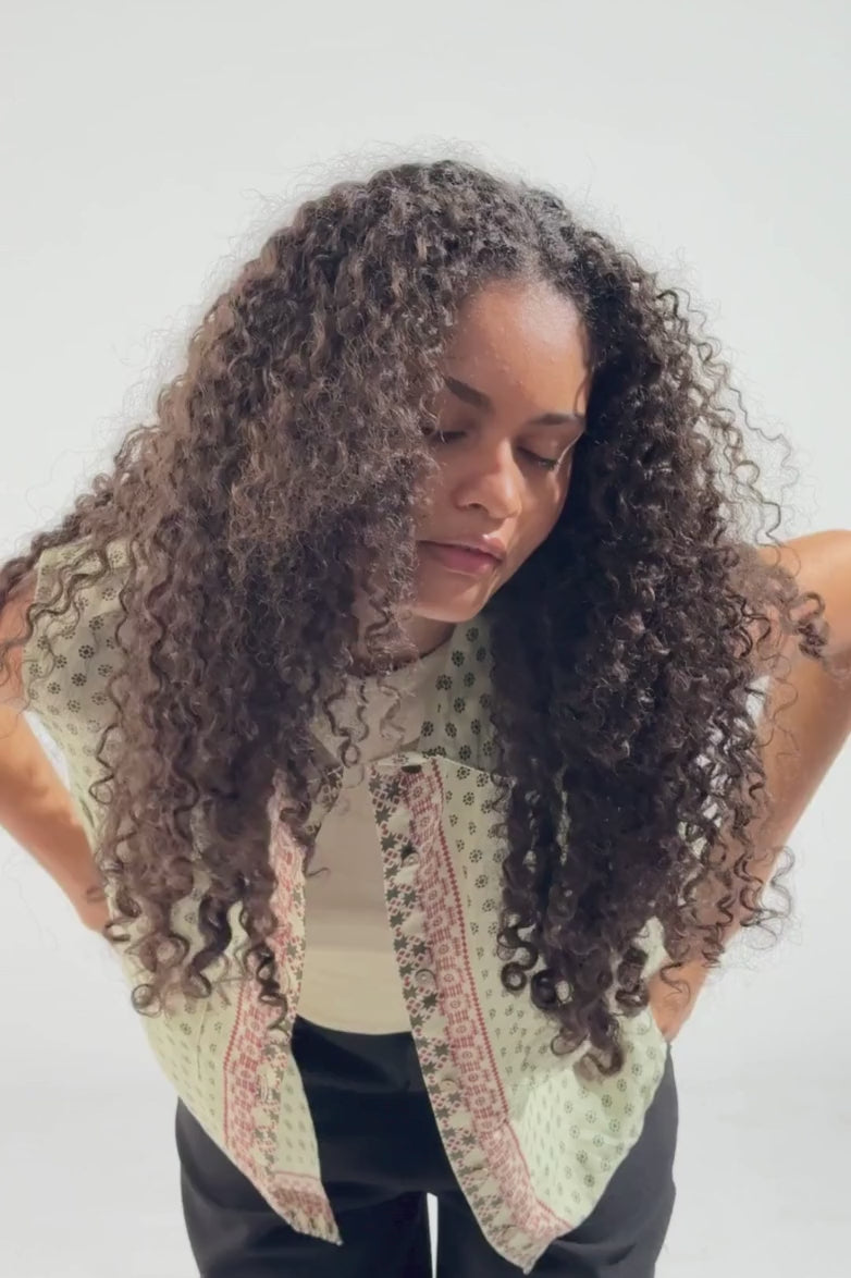 Whispered Fields Linen Vest