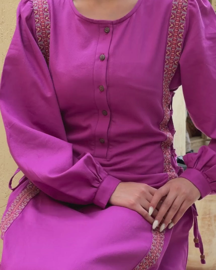 Image of Nalini Midnight Purple Dress