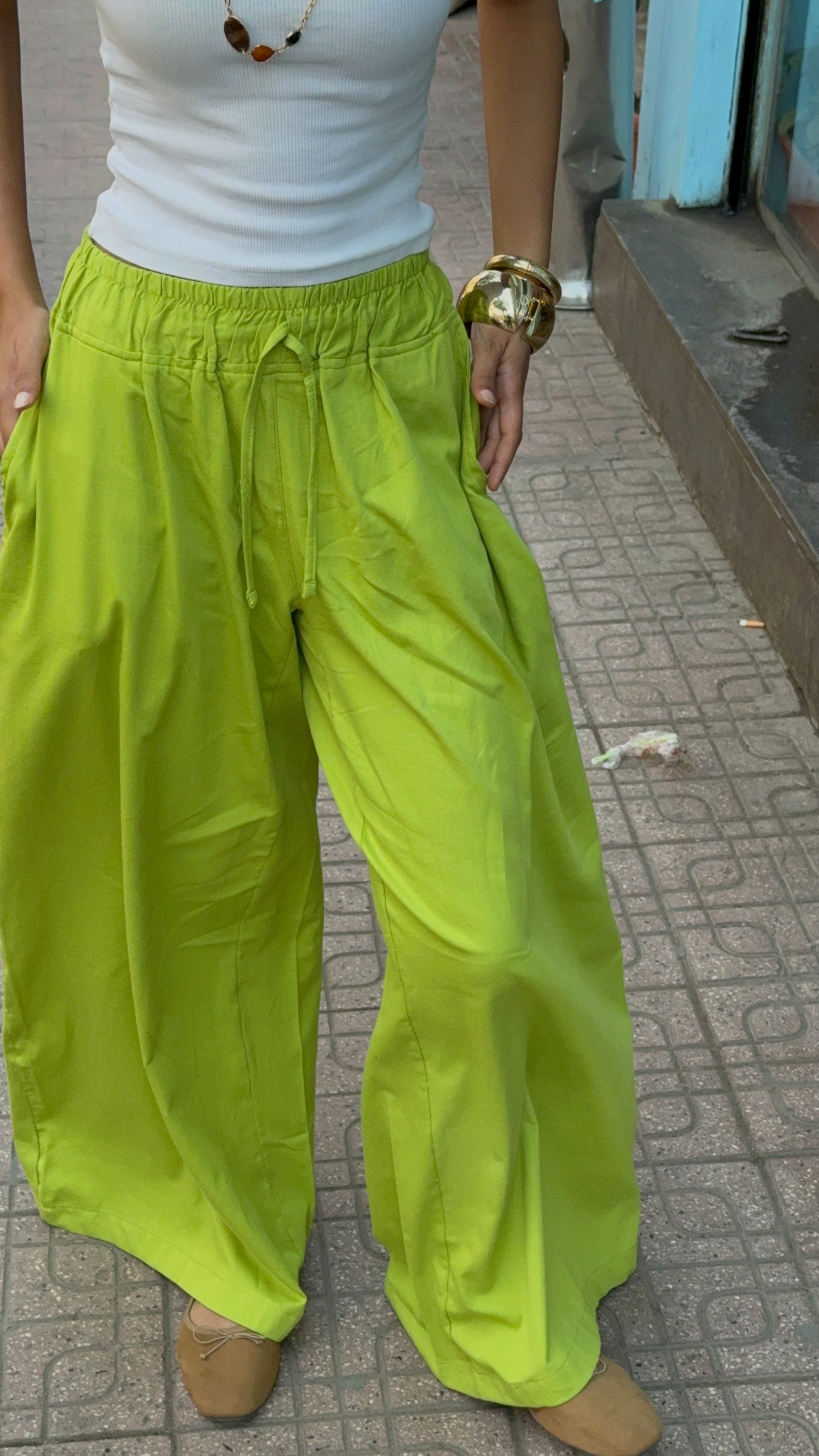 Image of Emotionally Unavailable Lime-Green Pants