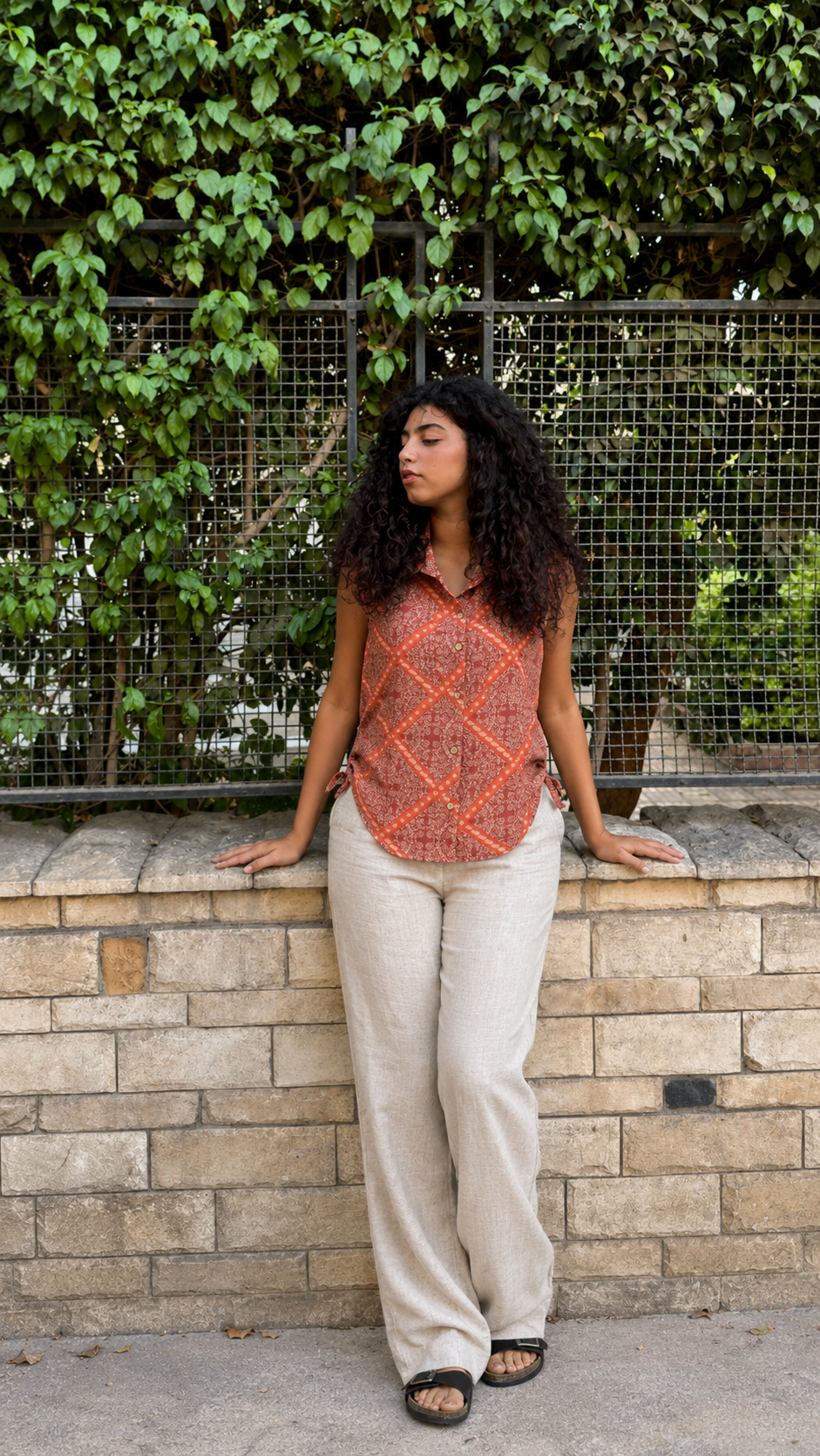 Image of Whispered Fields Linen Vest