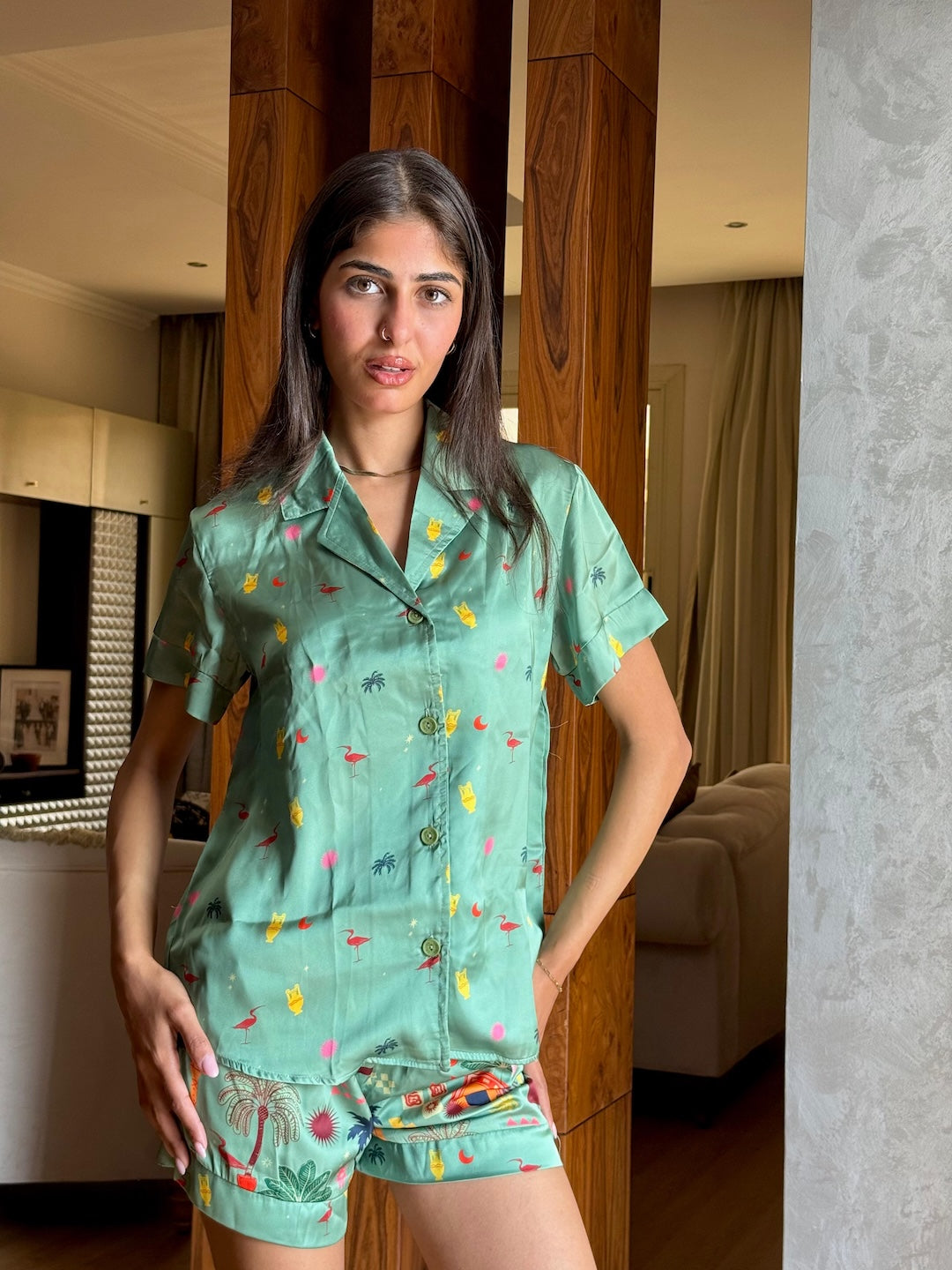 Image of Haze Petal Short Pajama Set