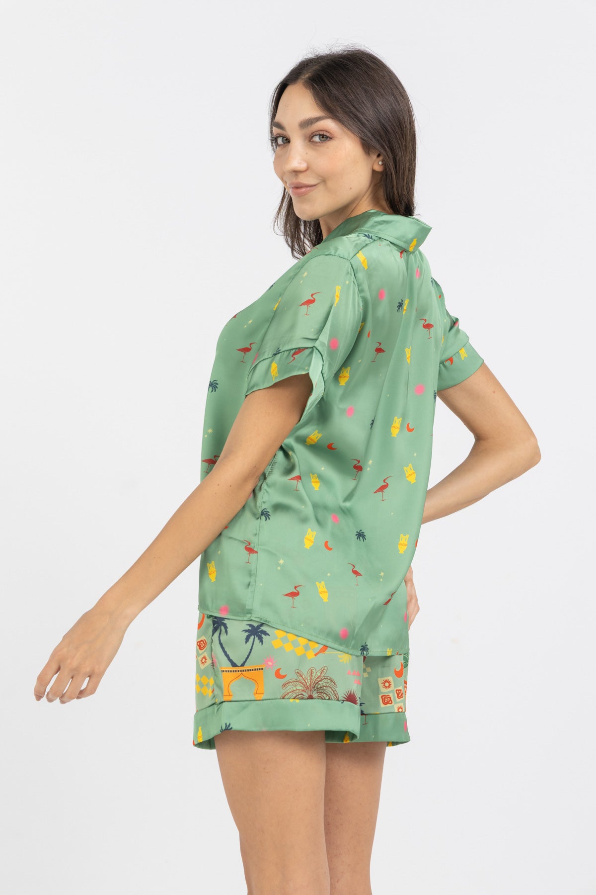 Haze Petal Short Pajama Set